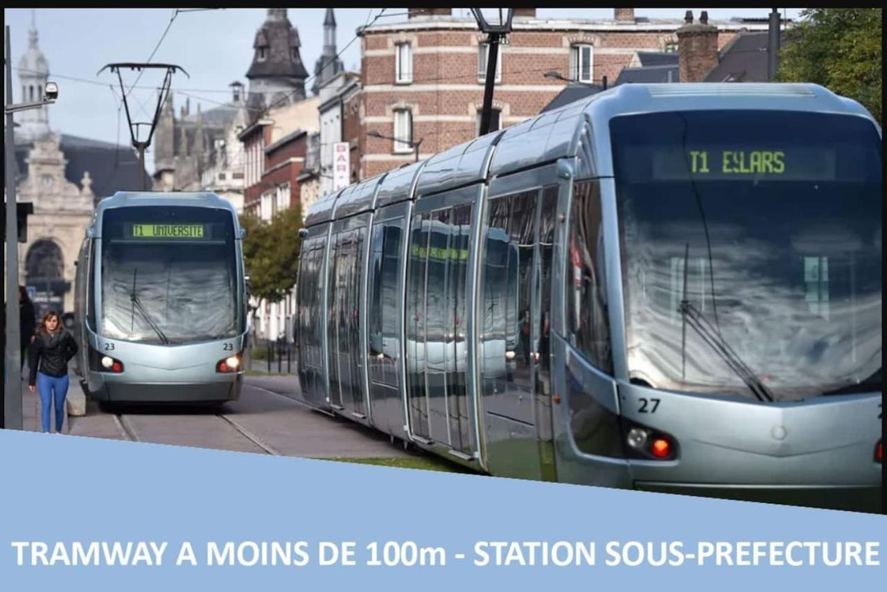 Design Appart - Hyper Centre - Tram - Free Wifi - Lerelaisdodile21 Valenciennes Luaran gambar